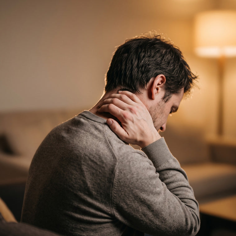 Neck and shoulder tension after screen work
